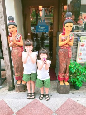 *⋆◡̈⃝Ri♡Ra◡̈⃝⋆*さん（キッズ・110cm）の秋コーディネート