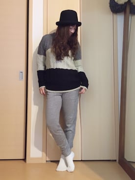 「FAD THREE（ファドスリー）のアイテム（トップス）」を使った、yayacoさん（レディース・156cm）の冬コーディネート