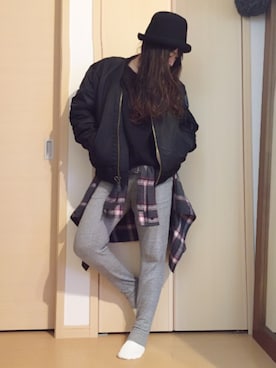 「fragment design（フラグメントデザイン）のアイテム（ジャケット/アウター）」を使った、yayacoさん（レディース・156cm）の冬コーディネート
