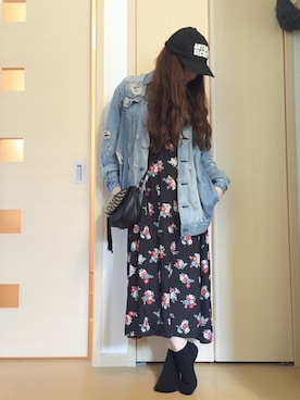 「UNSQUEAKY（アンスクウィーキー）のアイテム」を使った、yayacoさん（レディース・156cm）の春コーディネート