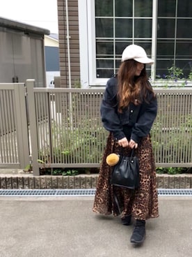「秋のブラウンスタイル」｜「アイテム（デニムジャケット）」を使った、yayacoさん（レディース・156cm）の秋コーディネート