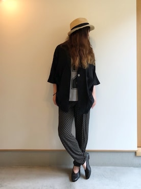 「BEAMS（ビームス）のアイテム（パンプス）」を使った、yayacoさん（レディース・156cm）の夏コーディネート