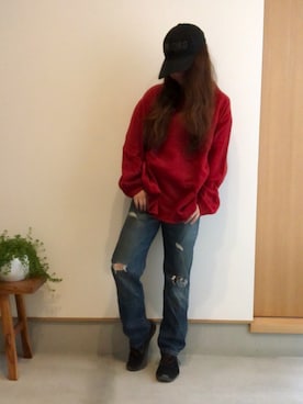 「Current/Elliott（カレントエリオット）のアイテム」を使った、yayacoさん（レディース・156cm）の冬コーディネート