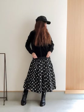 「Simplicite（サンプリシテ）のアイテム（シューズ）」を使った、yayacoさん（レディース・156cm）の冬コーディネート