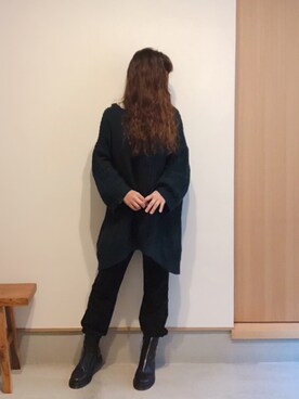 「Simplicite（サンプリシテ）のアイテム（シューズ）」を使った、yayacoさん（レディース・156cm）の冬コーディネート