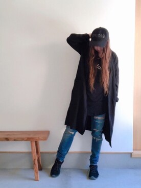 「ロングジャケット」｜yayacoさん（レディース・156cm）の春コーディネート