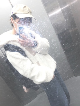 「AS KNOW AS plus（アズノゥアズプラス）のアイテム（その他アウター）」を使った、ま ぴ    さん（レディース・158cm）の冬コーディネート
