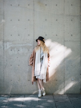 「axes femme（アクシーズファム）のアイテム（帽子）」を使った、ari2anaさん（レディース・165cm）の冬コーディネート
