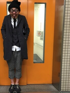 「JOEY FACTORY（ジョーイファクトリー）のアイテム」を使った、と んさん（メンズ・173cm）の冬コーディネート