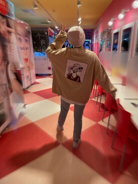 「ストリート女子」｜「アイテム（スウェット）」を使った、きょかたん😪🍭さん（レディース・164cm）の春コーディネート