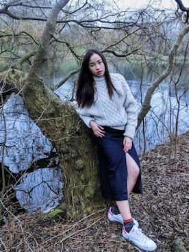 「PULL&BEAR（プルアンドベア）のアイテム（レッグウェア）」を使った、Kayzelさん（レディース・164cm）の春コーディネート