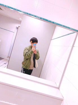 「Dickies（ディッキーズ）のアイテム（MA-1）」を使った、kaito043さん（メンズ・168cm）の春コーディネート