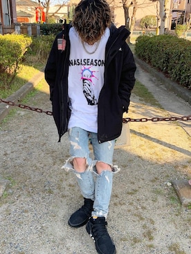 「NASASEASONS（ナサシーズンズ）のアイテム」を使った、Daichiさん（メンズ・173cm）の春コーディネート