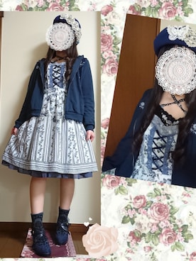 「axes femme（アクシーズファム）のアイテム（帽子）」を使った、しゃけまろさん（レディース・148cm）の春コーディネート