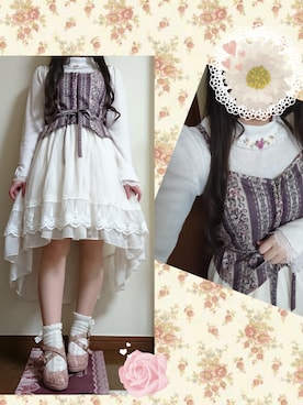 「axes femme（アクシーズファム）のアイテム（ベスト）」を使った、しゃけまろさん（レディース・148cm）の夏コーディネート