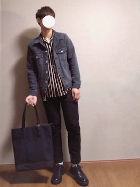 「RAGEBLUE（レイジブルー）のアイテム（デニムジャケット）」を使った、だいご【daigo】さん（メンズ・175cm）の秋コーディネート