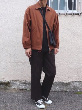 「marka（マーカ）のアイテム（ブルゾン）」を使った、だいご【daigo】さん（メンズ・175cm）の春コーディネート