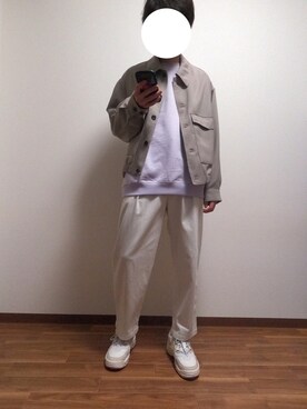 「ペールトーン」｜「アイテム（ブルゾン）」を使った、HiROKiさん（メンズ・174cm）の春コーディネート