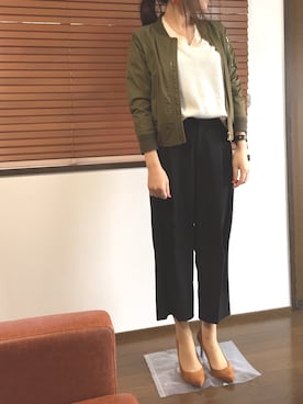 「sweet&sheep（スイート＆シープ）のアイテム（ジャケット/アウター）」を使った、iskさん（レディース・156cm）の春コーディネート