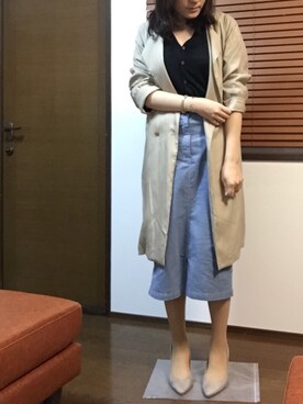 iskさんの「製品染めコールタイトスカート【niko and ...】」を使ったコーディネート