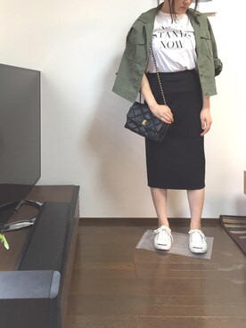 「CONVERSE（コンバース）のCONVERSE コンバース ジャック パーセル / JACK PURCEL（スニーカー）」を使った、iskさん（レディース・156cm）の春コーディネート