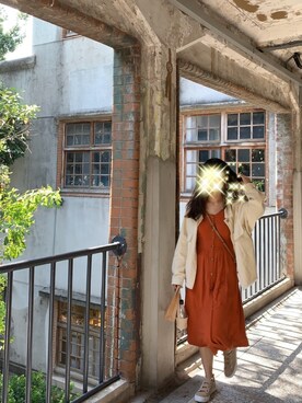 「PULL&BEAR（プルアンドベア）のアイテム（ワンピース/ドレス）」を使った、CHARさん（レディース・159cm）の冬コーディネート