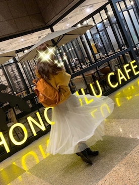「5（ファイブ）のアイテム（その他トップス）」を使った、CHARさん（レディース・159cm）の冬コーディネート