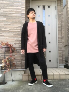 「YEVS（イーブス）のアイテム（シューズ）」を使った、タルナンドさん（メンズ・165cm）の春コーディネート