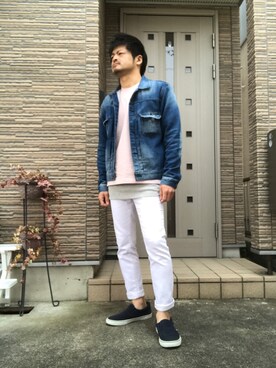 「SPERGA（スペルガ）のアイテム（シューズ）」を使った、タルナンドさん（メンズ・165cm）の春コーディネート