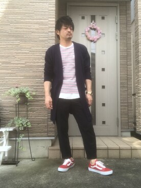 「BACK NUMBER（バックナンバー）のアイテム（タンクトップ）」を使った、タルナンドさん（メンズ・165cm）の春コーディネート