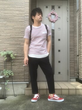 「BACK NUMBER（バックナンバー）のアイテム（タンクトップ）」を使った、タルナンドさん（メンズ・165cm）の春コーディネート