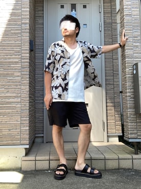 「アロハシャツ」｜タルナンドさん（メンズ・165cm）の夏コーディネート
