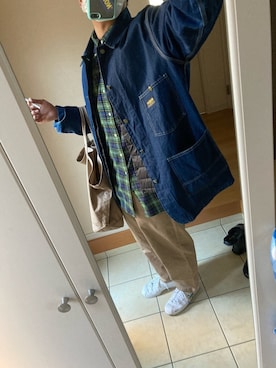 「OSHKOSH（オシュコシュ）のアイテム（ジャケット/アウター）」を使った、masoさん（メンズ・176cm）の冬コーディネート
