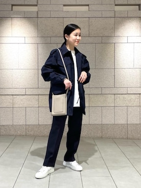 「hALON（アーロン）のアイテム」を使った、松尾（matsuo）さん（レディース・153cm）の冬コーディネート