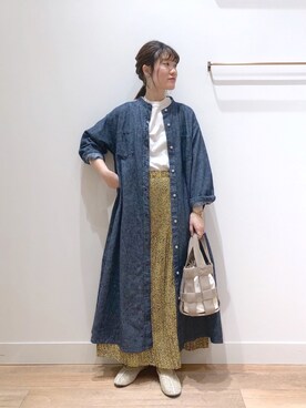 miyu使用「studio CLIP（《kazumiさんコラボ》裾揺れロングワンピース）」的時尚穿搭