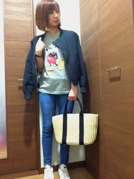 「BlackLabelのアイテム」を使った、♡Risa♡さん（レディース・160cm）の春コーディネート