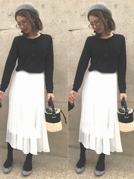「UNRELISH（アンレリッシュ）のアイテム」を使った、♡Risa♡さん（レディース・160cm）の春コーディネート