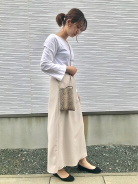 「H&M（エイチ・アンド・エム）のアイテム（バレエシューズ）」を使った、♡Risa♡さん（レディース・160cm）の春コーディネート