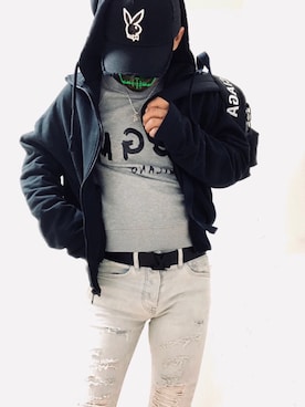 「MSGM（エムエスジーエム）のアイテム（スウェット）」を使った、もこ太郎☆ さん（メンズ・170cm）の秋コーディネート