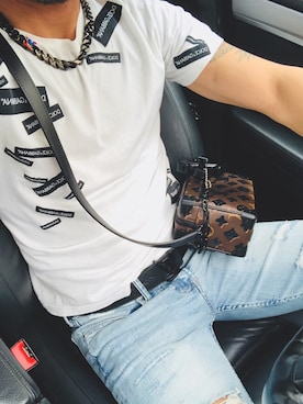 「DOLCE&GABBANA（ドルチェアンドガッバーナ）のアイテム（Tシャツ/カットソー）」を使った、もこ太郎☆ さん（メンズ・170cm）の春コーディネート
