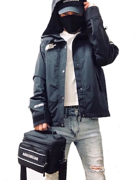 「Supreme （シュプリーム）のアイテム（ジャケット/アウター）」を使った、もこ太郎☆ さん（メンズ・170cm）の秋コーディネート