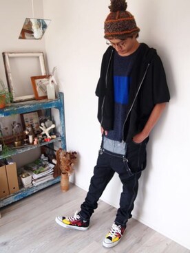 「BEATJIVE（ビートジャイブ）のアイテム」を使った、BEATJIVEさん（メンズ・178cm）の夏コーディネート