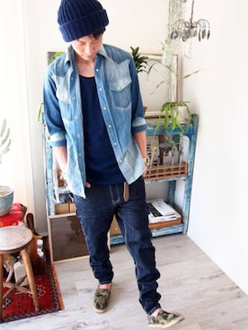 「BEATJIVE（ビートジャイブ）のアイテム」を使った、BEATJIVEさん（メンズ・178cm）の夏コーディネート