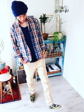 「BEATJIVE（ビートジャイブ）のアイテム」を使った、BEATJIVEさん（メンズ・178cm）の秋コーディネート