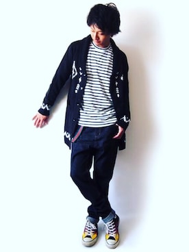 「BEATJIVE（ビートジャイブ）のアイテム」を使った、BEATJIVEさん（メンズ・178cm）の秋コーディネート