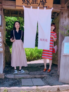「蕎麦」｜おどーさん（レディース・165cm）の夏コーディネート