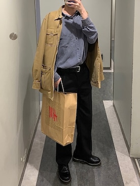「Lands' End（ランズエンド）のアイテム（ジャケット/アウター）」を使った、かずちゃんさん（メンズ・174cm）の春コーディネート
