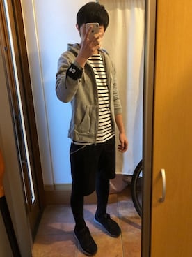 「Y-3（ワイスリー）のアイテム（財布/小物）」を使った、Yudaiさん（メンズ・167cm）の春コーディネート
