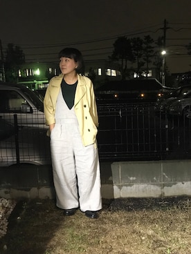 「HARUTA」｜「アイテム（オールインワン・サロペット）」を使った、osonosanさん（レディース・146cm）の秋コーディネート