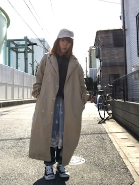 「CONVERSE（コンバース）のCONVERSE コンバース ジャック パーセル / JACK PURCEL（スニーカー）」を使った、osonosanさん（レディース・146cm）の春コーディネート